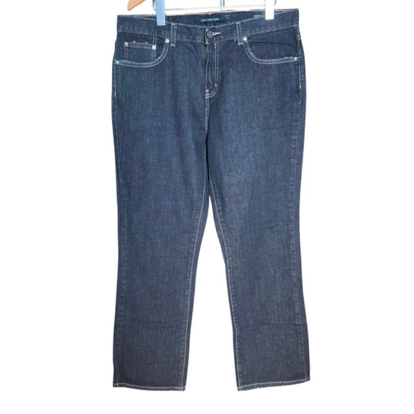 Calvin Klein Denim - Calvin Klein womens bootcut stretch plus size dark denim jeans